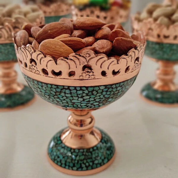 آجیل خوری مس و پرداز سایز 20 با جعبه - Image 6