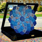 بشقاب میناکاری با جعبه هدیه  30 سانتی - Image 7
