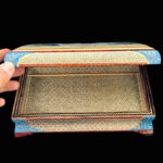 جعبه خاتم کاری مدل تمام خاتم حاشیه تذهیب 14در22 - Image 6
