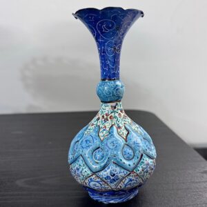 گلدان میناکاری فانتزی 18 سانتی تکی