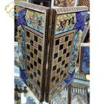 شطرنج خاتم کاری با نقاشی شکار  40در40 - Image 2