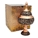 شکلات خوری مسی الماس تراش با جعبه سنتی - Image 4