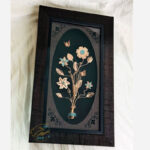 تابلو گل مسی فیروزه کوبی چهارگل 30در50 - Image 3