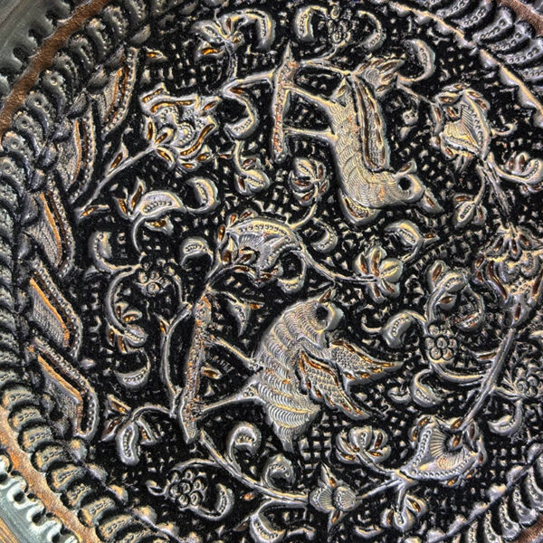 دیوارکوب قلمزنی مسی 20 سانتی - Image 2