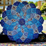 بشقاب میناکاری با جعبه هدیه  30 سانتی - Image 2
