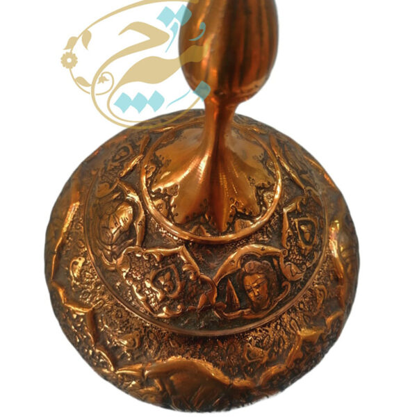 شکلات خوری پایه دار  قلمزنی مدل چهره بزرگ - Image 5