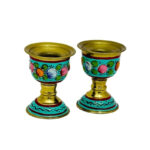 ست هفت سین میناکاری طرح برجسته سبز فیروزه ای - Image 10