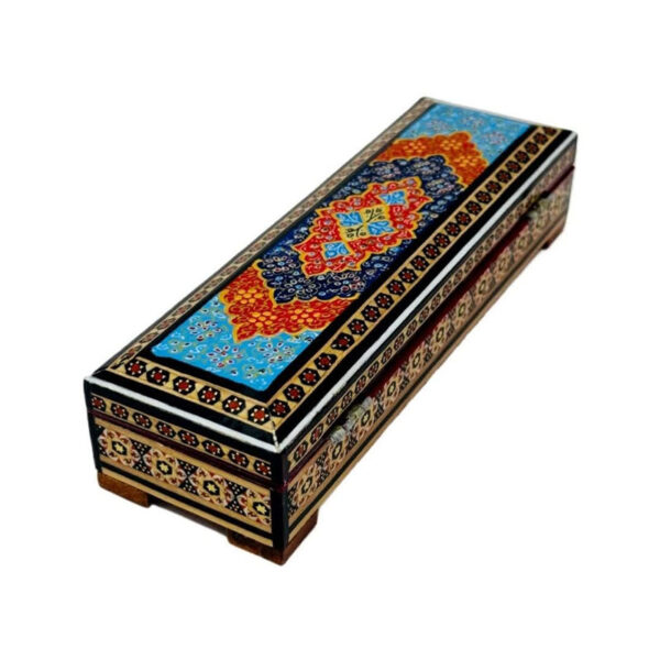 جعبه خاتم کاری استخونی مدل دستبندی تذهیب 7در20 - Image 2