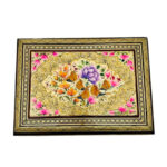 جعبه خاتم مدل سیمی نقاشی گل و بلبل - Image 3