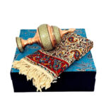 ست هدیه خاتم کاری شکلات خوری و رومیزی قلمکاری - Image 4
