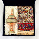 ست هدیه خاتم کاری شکلات خوری و رومیزی قلمکاری - Image 6