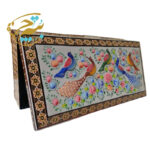 جعبه خاتم کاری 11در21 گل و مرغ