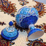 شکلات خوری پایه دار میناکاری روی مس - Image 5