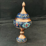 شکلات خوری مسی پایه دار مس و پرداز ارتفاع 23 سانتی - Image 6
