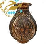 گلدان قلمزنی  امضا دار - Image 4