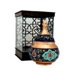 قندان مسی مدل پرداز به همراه پلکسی مشبک - Image 2