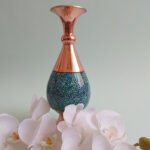 گلدان فیروزه کوب ارتفاع 25 سانت با جعبه سنتی - Image 6