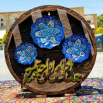 تابلو بشقاب میناکاری سری سه تایی دایره - Image 3