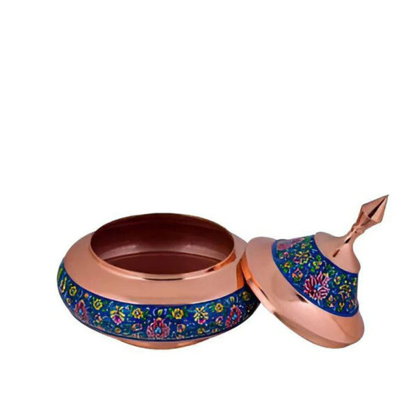 بشقاب پرنده مس و پرداز  سایز کوچک - Image 3