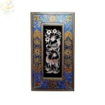تابلو قلمزنی رومیزی با قاب خاتم کاری تذهیب 20در35 - Image 2
