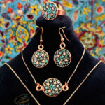 ست زیورآلات مسی فیروزه کوبی مدل 4 - Image 2
