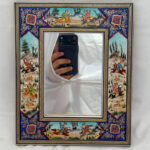 آینه مینیاتور طرح چوگان(شکارگاه) - Image 2