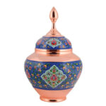 قندان مس و پرداز مدل سیبی سایز 30