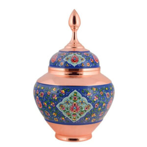 قندان مس و پرداز مدل سیبی سایز 30