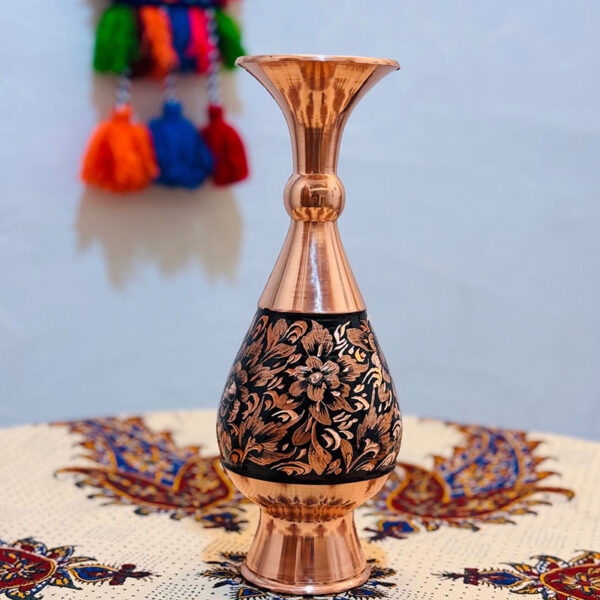 ست هدیه اداری گلدان مسی الماس تراش 25 - Image 5