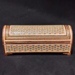 جعبه خاتم کاری صندوقچه ای 5در20 - Image 2