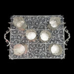 سرویس پذیرایی ملیله کاری (سینی و چای‌خوری) - Image 8