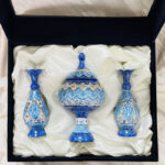 پک هدیه میناکاری گلدان و شکلات خوری - Image 5