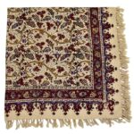 رومیزی سنتی قلمکاری شده مربع طرح انگور ابعاد 80 در 80 سانتی متر - Image 2