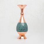 گلدان فیروزه کوب ارتفاع 25 سانت با جعبه سنتی - Image 7