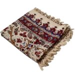 رومیزی سنتی قلمکاری شده مربع طرح انگور ابعاد 80 در 80 سانتی متر - Image 3