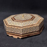 شکلات خوری (جاشکلاتی) خاتم کاری هشت گوش توراش - Image 5