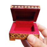 جعبه انگشتر خاتم کاری - Image 3