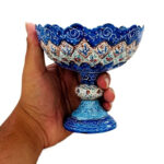 قندان پایه دارمیناکاری(مناسب قندان،آجیل خوری،بستنی خوری) - Image 5