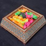 شکلات خوری خاتم کاری هرمی کوچک - Image 3