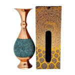 گلدان فیروزه کوب ارتفاع 25 سانت با جعبه سنتی