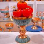 سنگاب یا جام فیروزه کوبی مسی 24سانتی