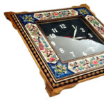 ساعت خاتم کاری چهارگوش گل و بلبل - Image 5