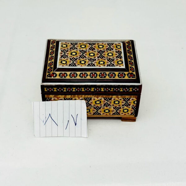 جعبه خاتم کاری استخونی مدل روخاتم 6در8 - Image 3