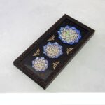 تابلو بشقاب میناکاری سری سه تایی دیوارکوب - Image 5