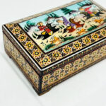 جعبه خاتم کاری استخونی مدل چوگان 10در16 - Image 8