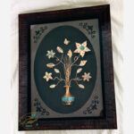 تابلو گل مسی فیروزه کوبی چهار گل 40در50 - Image 2