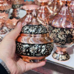 قندان مسی الماس نقره 15سانتی متوسط - Image 4
