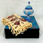 ست هدیه میناکاری شکلات خوری و رومیزی قلمکاری - Image 19