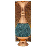 گلدان فیروزه کوب ارتفاع 25 سانت با جعبه سنتی - Image 3
