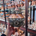 شکلات خوری مسی الماس نقره مدل سیبی 35 سانتی متری - Image 8